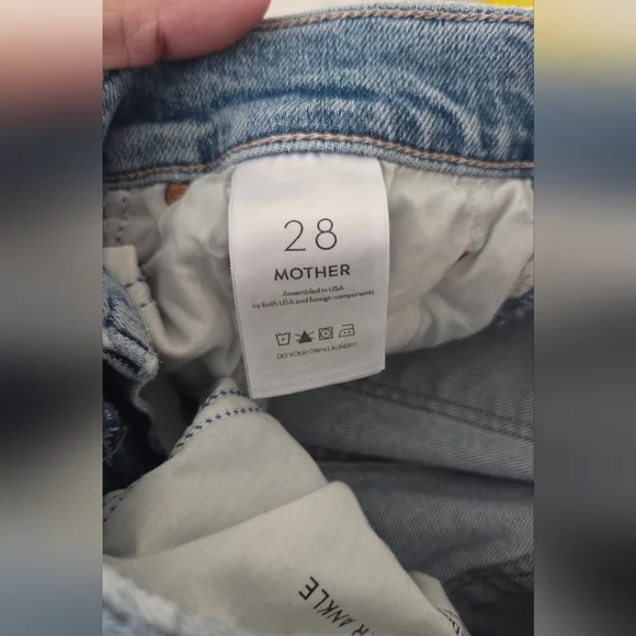 Mother The Insider Ankle Denim Bloom And Doom Jeans - Picture 8 of 10